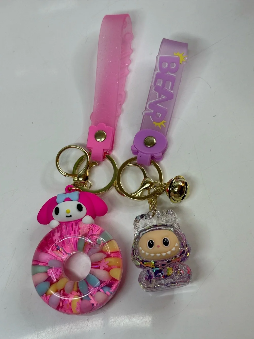 Sanrio Pink & Purple Character Keychain Duo